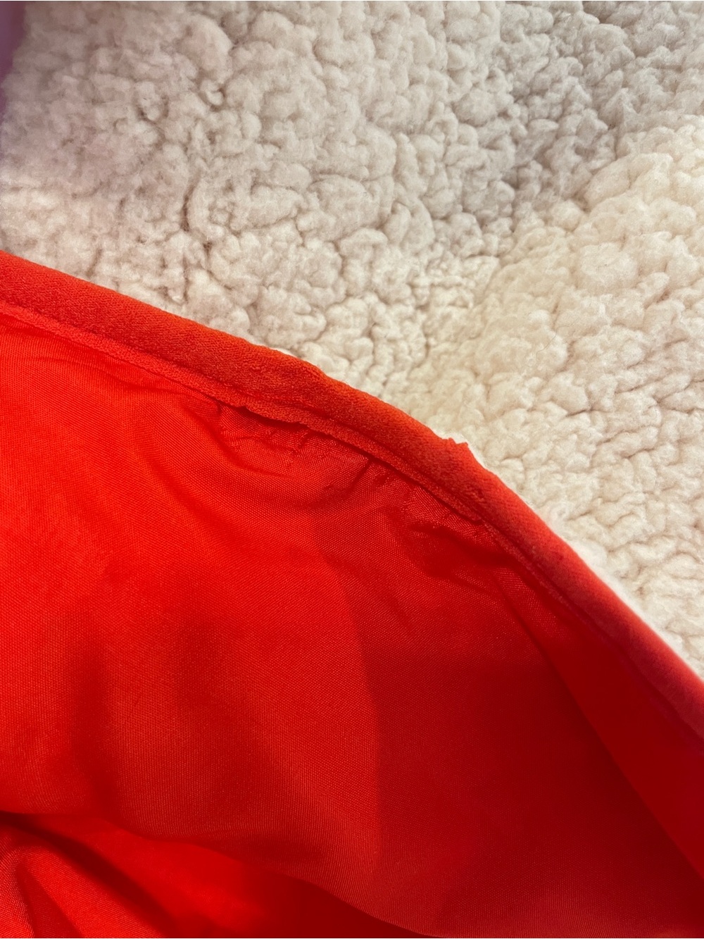 Lego Cream Sherpa Jacket with Pink and Red Trim - Picture 5 of 7